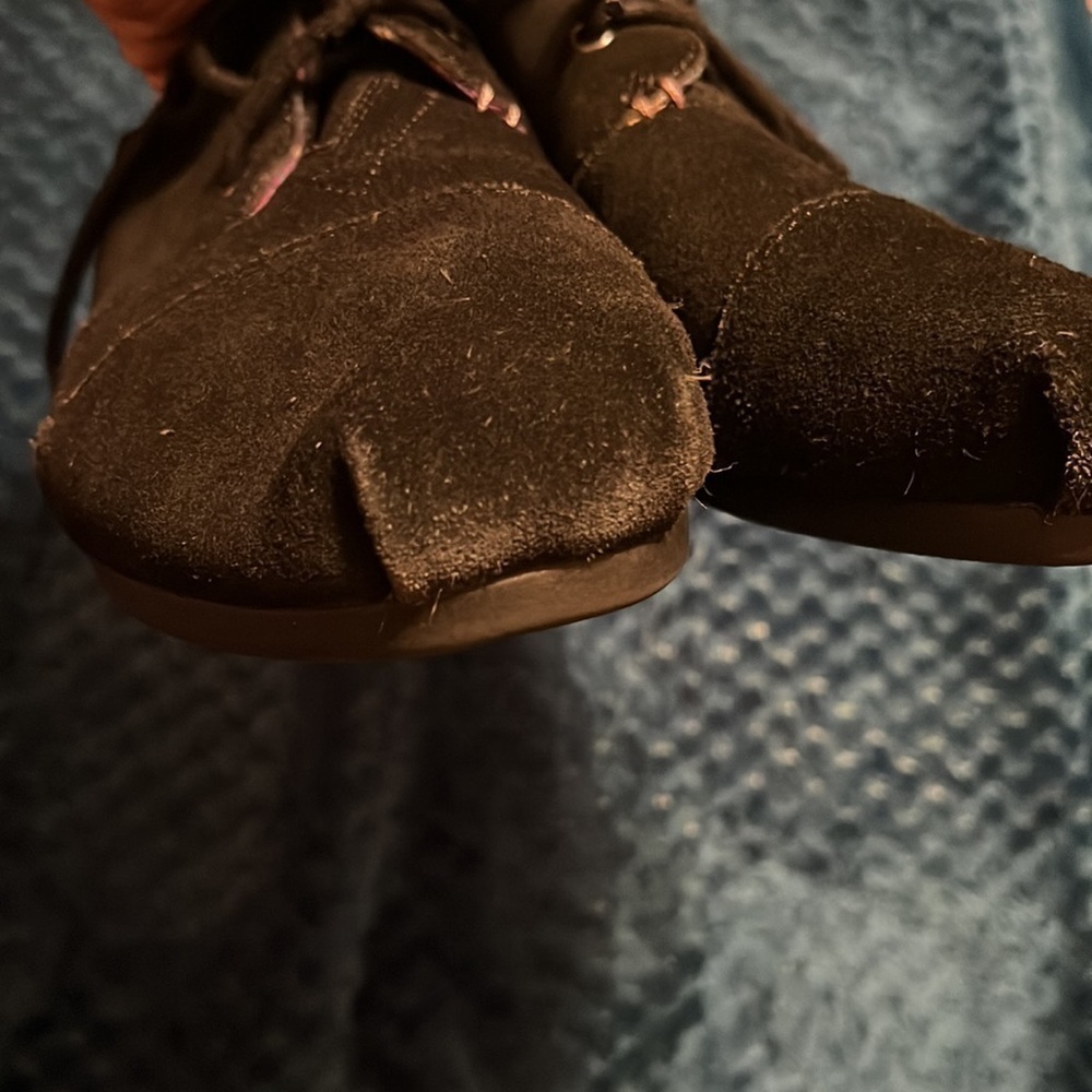 Bobs black lace up suede ankle boots! - Picture 7 of 10